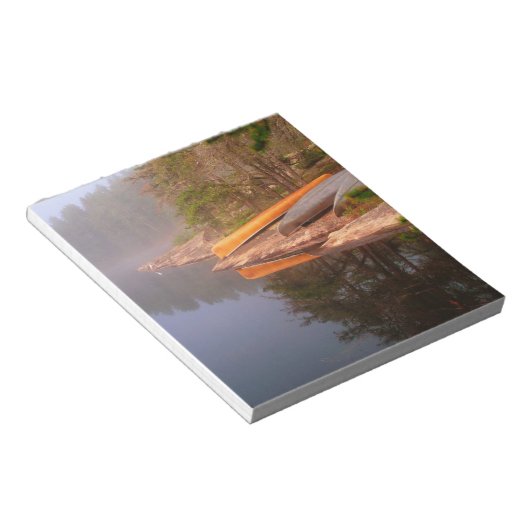 Foggy Canoe Campsite, Lake Kawnipi Notitieblok (Schuin)