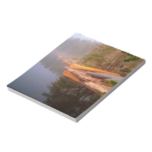 Foggy Canoe Campsite, Lake Kawnipi Notitieblok (Linkerzijde)