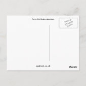 Foggy City Center Briefkaart (Achterkant)