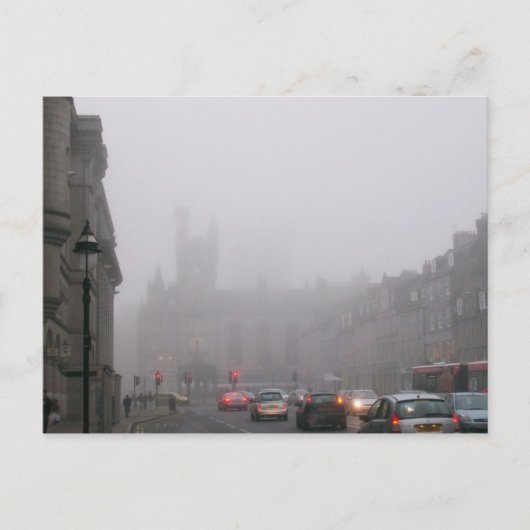 Foggy City Center Briefkaart (Voorkant)