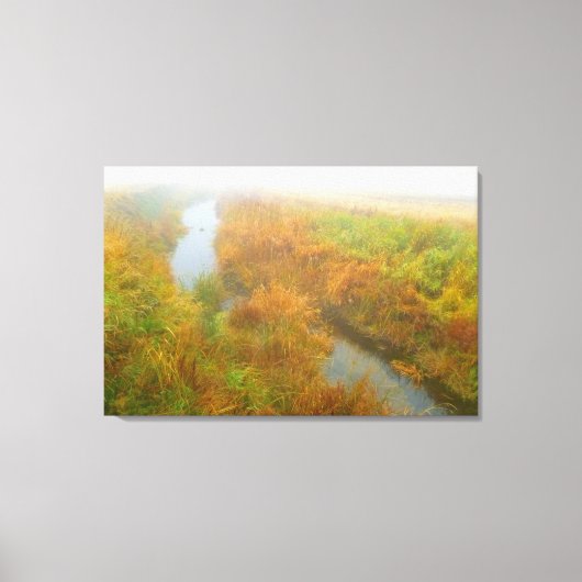 Foggy creek canvas afdruk (Voorkant)