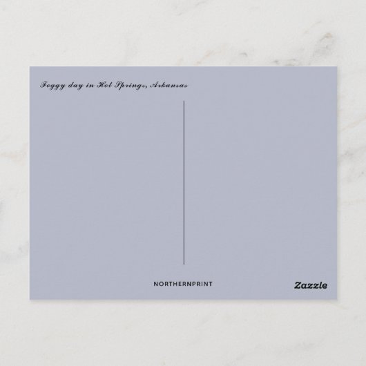 Foggy Day bij Hot Springs in Arkansas Briefkaart (Achterkant)