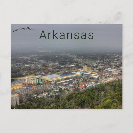 Foggy Day bij Hot Springs in Arkansas Briefkaart (Voorkant)