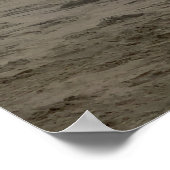 Foggy Day op Praia do Rodanho, Portugal, panorama Poster (Hoek)