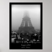 foggy eiffel poster (Voorkant)