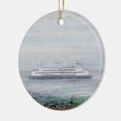 Foggy Ferry Painting Keramisch Ornament (Links)