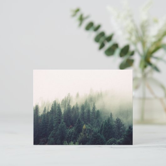 Foggy Forest Briefkaart (Staand voorkant)