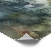 Foggy Forest Landscape Art Print Poster (Hoek)