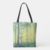 Foggy Forest: lentefoto. Tote Bag (Achterkant)