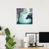 Foggy Forest Poster (Thuiskantoor)