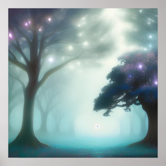 Foggy Forest Poster (Voorkant)