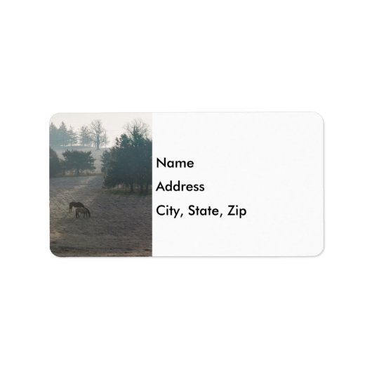 Foggy Grazing Etiket (Voorkant)