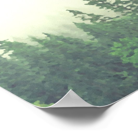 Foggy Green Mountains Unplugged Wedding Ceremony Poster (Hoek)