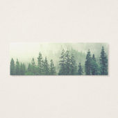 Foggy Green Mountains Wedding RSVP Online Kaart (Achterkant)