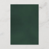 Foggy Green Pine Trees Wedding Details QR Code Informatiekaartje (Achterkant)