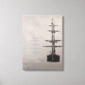 Foggy Harbor Canvas Afdruk (Voorkant)