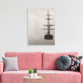 Foggy Harbor Canvas Afdruk (Insitu (Woonkamer))