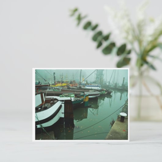Foggy Harbour Briefkaart (Staand voorkant)