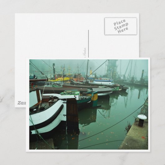 Foggy Harbour Briefkaart (Voorkant / Achterkant)