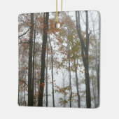 Foggy Herfst in Pennsylvania Autumn Natuur Keramisch Ornament (Links)
