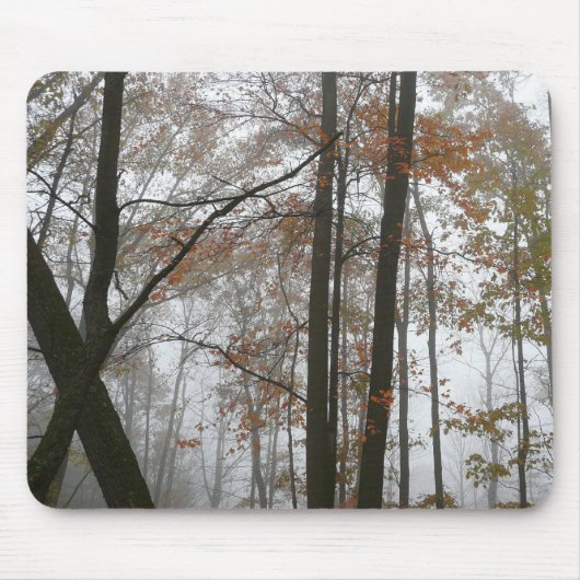 Foggy Herfst in Pennsylvania Autumn Natuur Muismat (Voorkant)