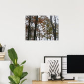 Foggy Herfst in Pennsylvania Autumn Natuur Poster (Thuiskantoor)