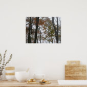 Foggy Herfst in Pennsylvania Autumn Natuur Poster (Keuken)