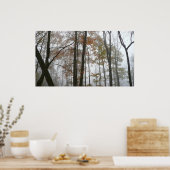 Foggy Herfst in Pennsylvania Autumn Natuur Poster (Keuken)