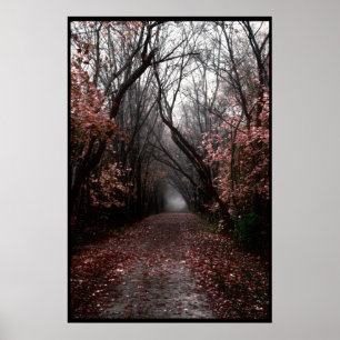 Foggy Herfst Trail Poster