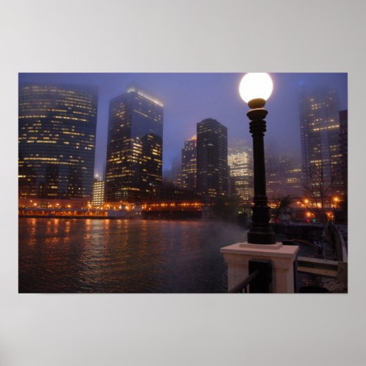 Foggy in Chicago Poster (Voorkant)