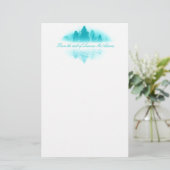 Foggy Lake Stationery Briefpapier (Staand voorkant)