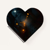 Foggy Lantern Path Halloween Notebook Notitieboek (Voorkant)