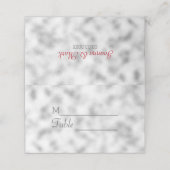 Foggy Light Grey Glass Patroon Plaatskaartje (Buitenkant ongevouwen)