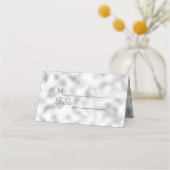 Foggy Light Grey Glass Patroon Plaatskaartje (Voorkant)