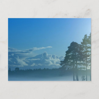 Foggy-meer in Finland Briefkaart