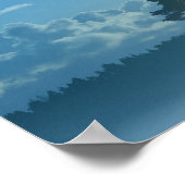 Foggy-meer in Finland Poster (Hoek)