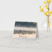 Foggy Morning Flight Denking You Kaart (Gele Bloem)