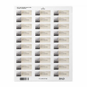 Foggy Morning Horse Etiket (Full Sheet)