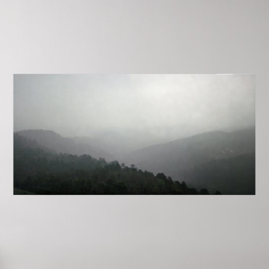 Foggy Morning, Hot Springs National Park, Arkansas Poster (Voorkant)