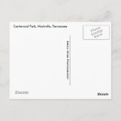 Foggy Morning in Centennial Park Briefkaart (Achterkant)