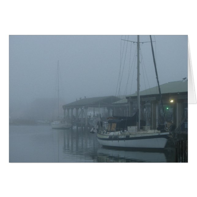 Foggy Morning in Port Mansfield (Voorkant Horizontaal)