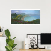 Foggy Morning over de 'Bluffs' Poster (Thuiskantoor)