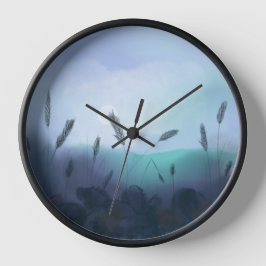 Foggy morning over the cornfield 