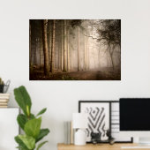 Foggy Morning Rushmere Country Park (0842) Poster (Thuiskantoor)