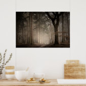 Foggy Morning Rushmere Country Park (0851) Poster (Keuken)