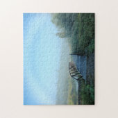 Foggy Morning Schilderachtig Grote Fotopuzzle Legpuzzel (Verticaal)