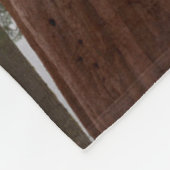 Foggy Morning & Spring Snow under Giant Sequoia Fleece Deken (Hoek)