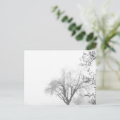 Foggy Morning Trees Briefkaart (Staand voorkant)