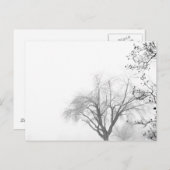 Foggy Morning Trees Briefkaart (Voorkant / Achterkant)