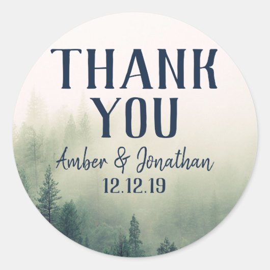 Foggy Mountain Favor Sticker (Voorkant)